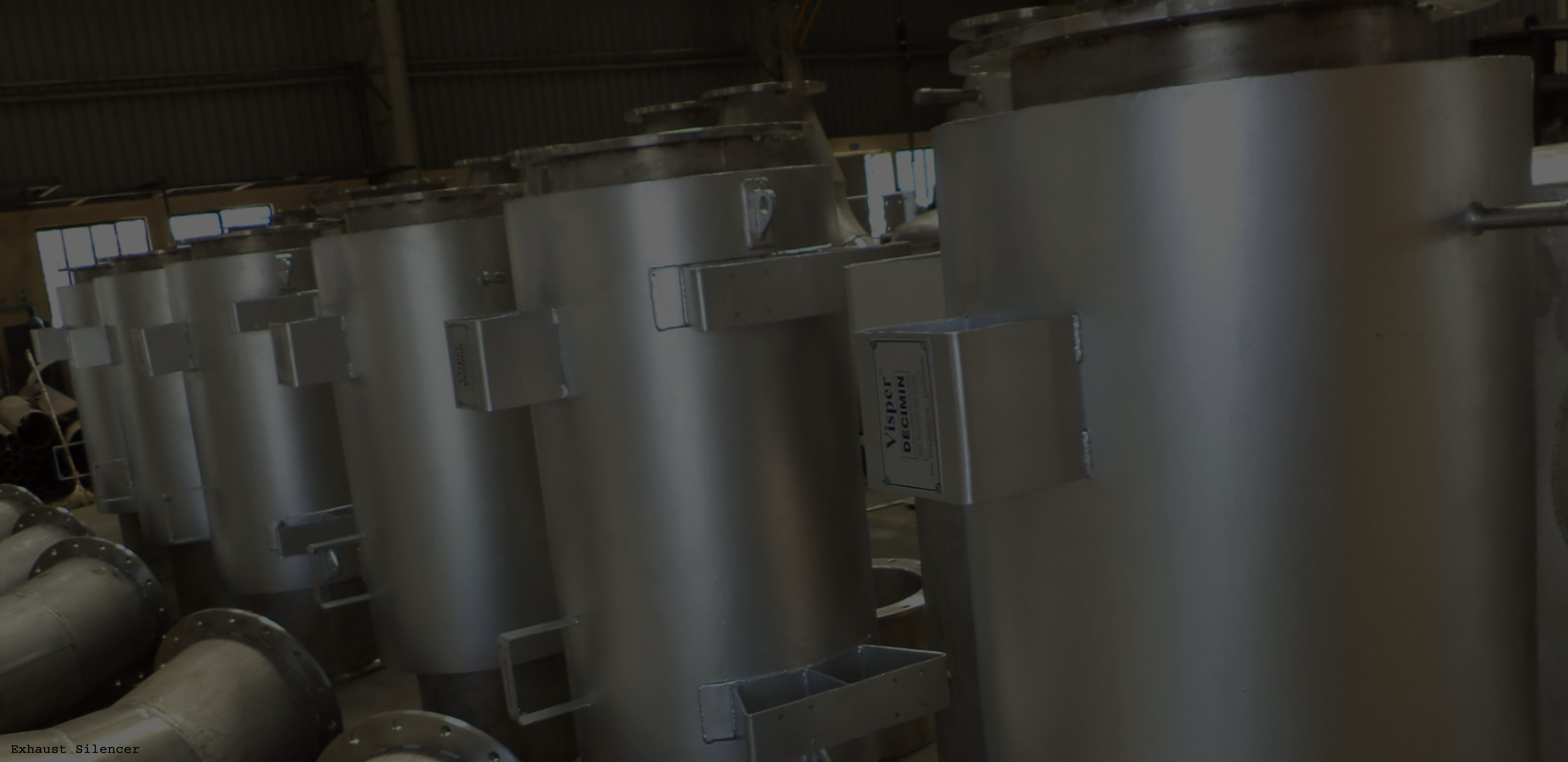 Engine Exhaust Silencer for Sound Proof Products by Decimin Control